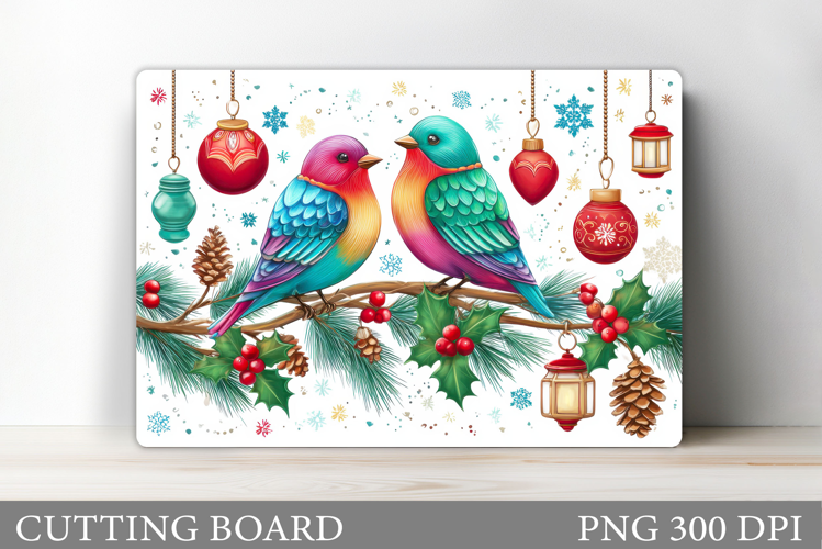 Christmas Bird Cutting Board. Christmas Cutting Board Design