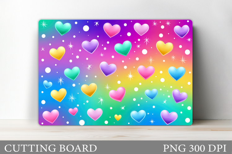 Hearts Cutting Board Design. Hearts Kitchen Cutting Board