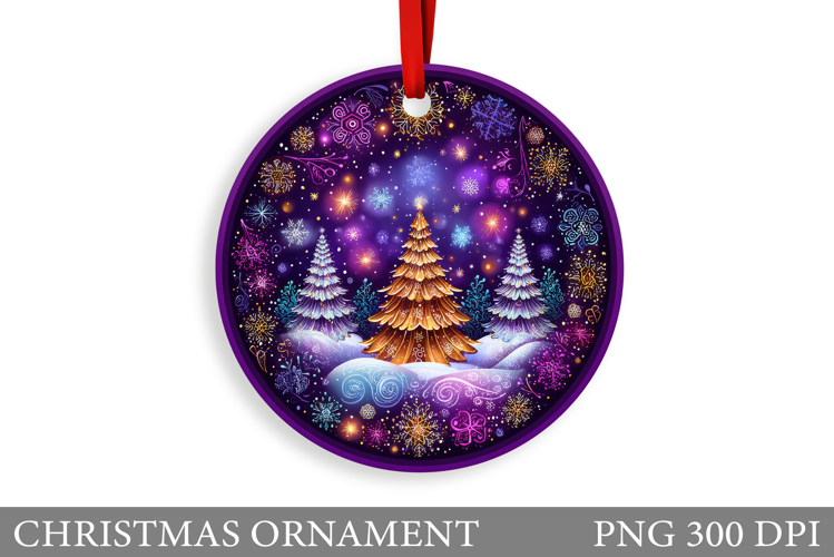Christmas Tree Christmas Ornament. Winter Christmas Ornament