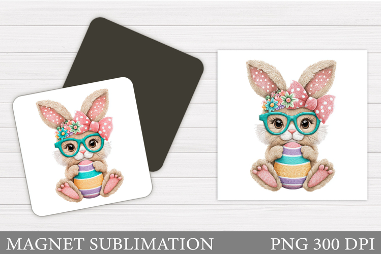 Easter Bunny Magnet Design. Easter Magnet Sublimation