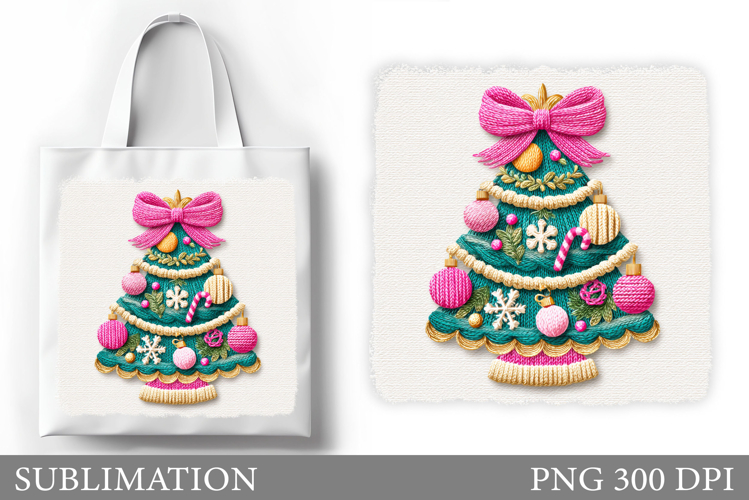 Christmas Tree Tote Bag. Christmas Tote Bag Design