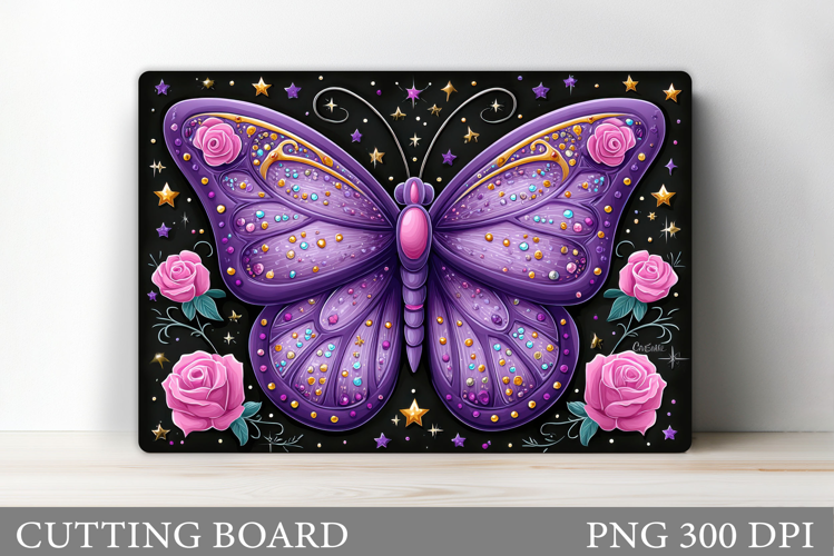 Butterfly Cutting Board. Flower Cutting Board Sublimation