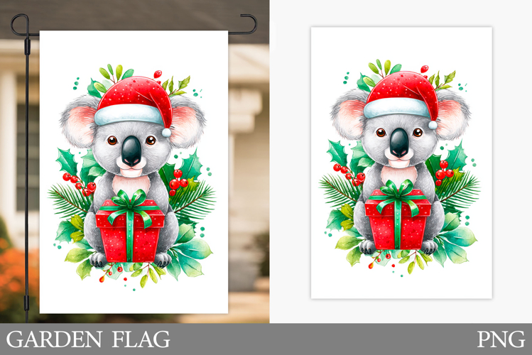 Christmas Koala Kitchen Towel. Christmas Kitchen Towel