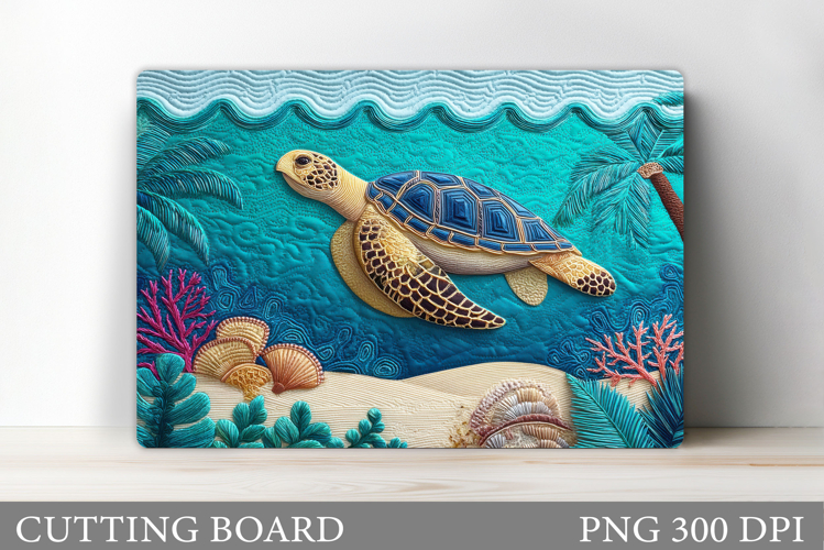 Turtle Kitchen Cutting Board. Sea Turtle Cutting Board