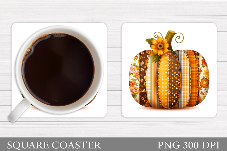 Fall Pumpkin Coaster. Fall Coaster Sublimation