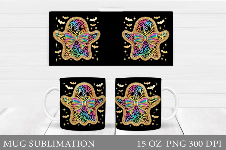 Ghost Mug Sublimation. Halloween Mug Design