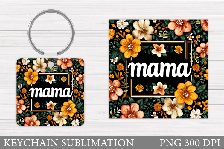 Mother's Day Keychain Design. Mother's Day Sublimation