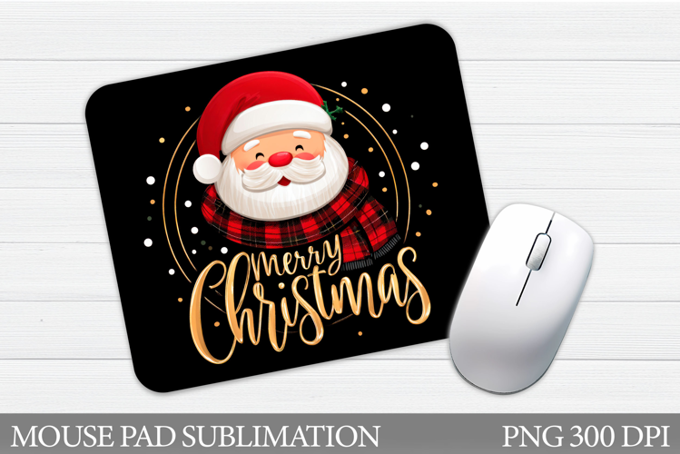 Santa Claus Mouse Pad. Christmas Mouse Pad Sublimation