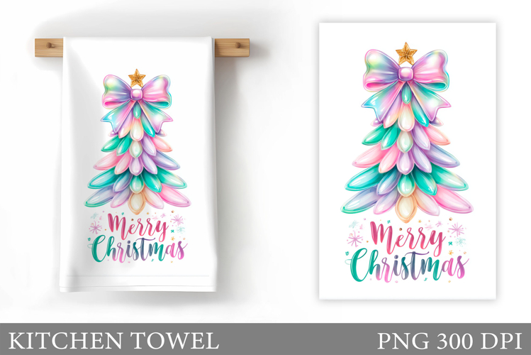 Christmas Tree Kitchen Towel. Christmas Kitchen Towel Design
