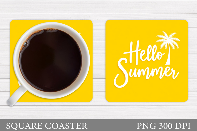 Palm Tree Coaster Design. Summer Coaster Sublimation