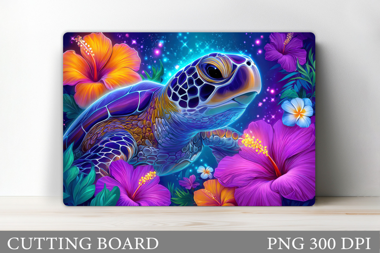 Sea Turtle Cutting Board Design. Sea Turtle Sublimation