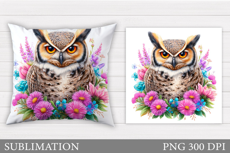 Owl Pillow Design. Owl Sublimation