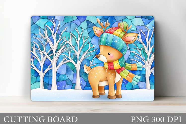 Reindeer Cutting Board. Christmas Cutting Board Design