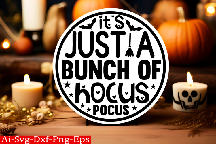 Halloween round sign svg design and Halloween quotes