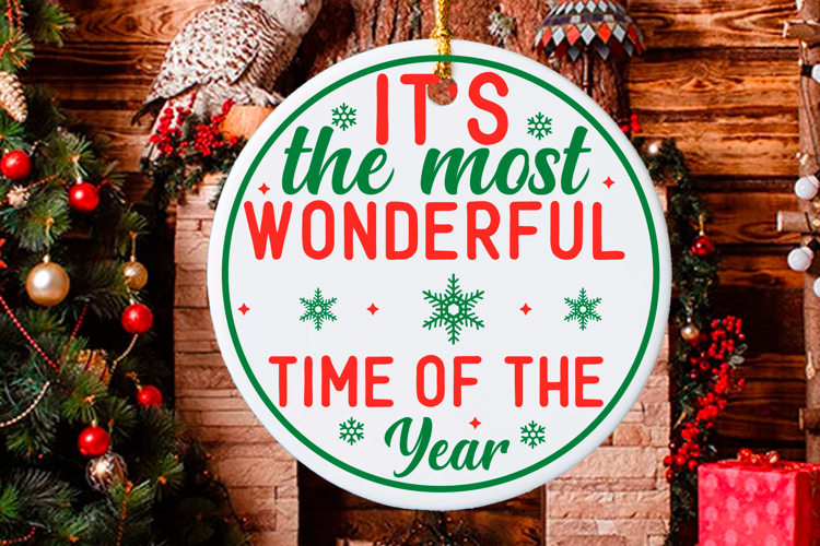 Christmas Round sign Svg Design Round Sign SVG quotes