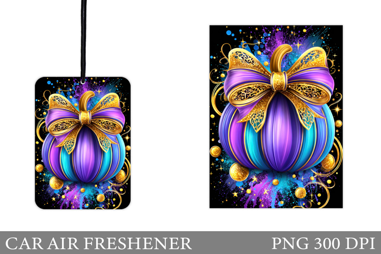 Fall Pumpkin Car Air Freshener. Fall Sublimation