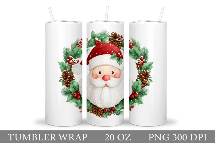 Cute Santa Claus Tumbler. Christmas Tumbler Sublimation