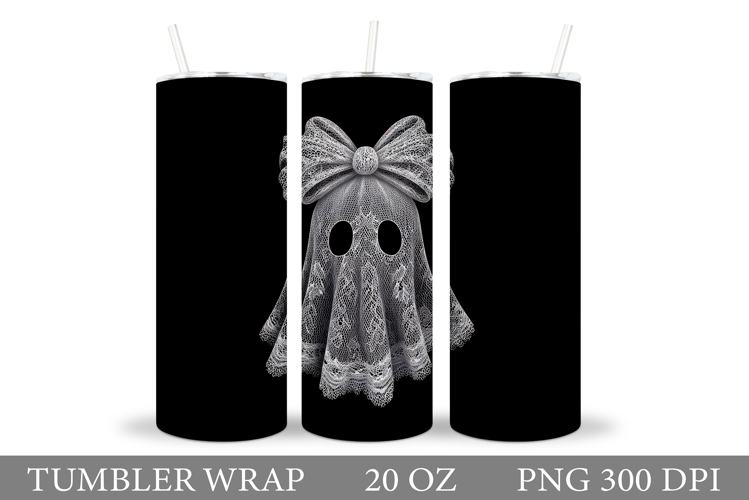 Cute Halloween Tumbler. Cute Ghost Tumbler Design