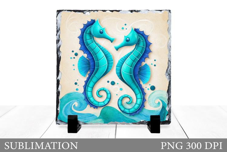 Seahorse Slate Design. Seahorse Sublimation