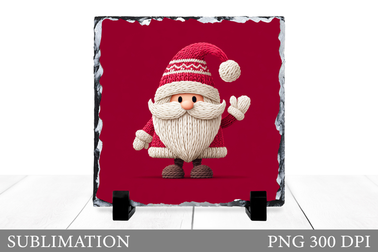 Santa Claus Slate Design. Christmas Slate Sublimation