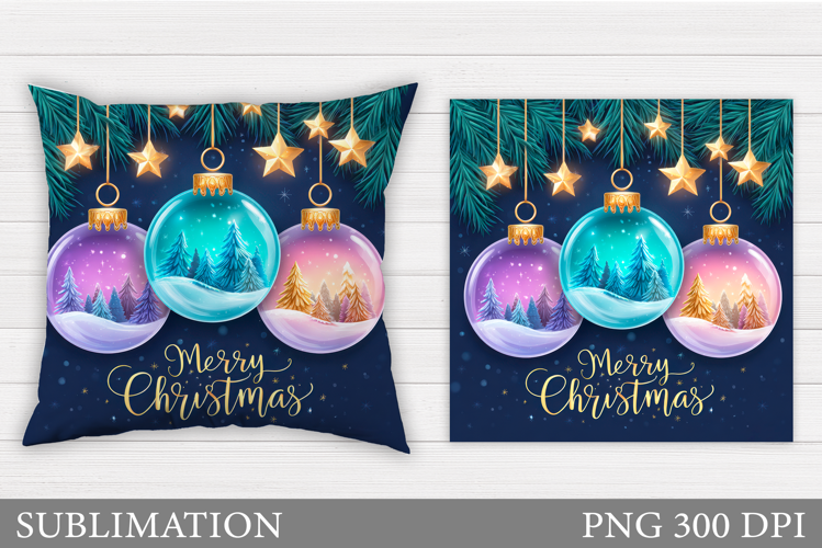 Christmas Pillow Design. Christmas Sublimation