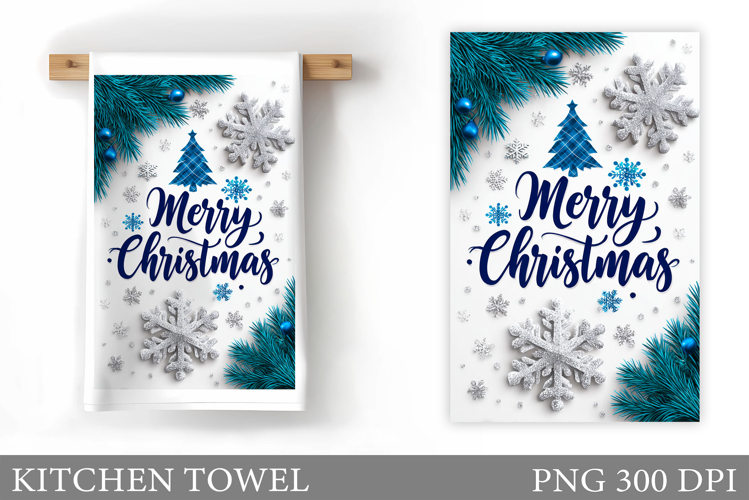 Christmas Kitchen Towel Design. Christmas Tree Kitchen Towel