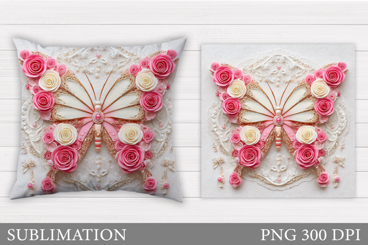 Butterfly Pillow Design. Butterfly Sublimation