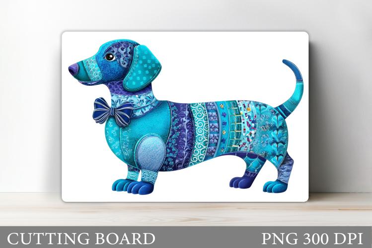 Dachshund Cutting Board Design. Dachshund Sublimation