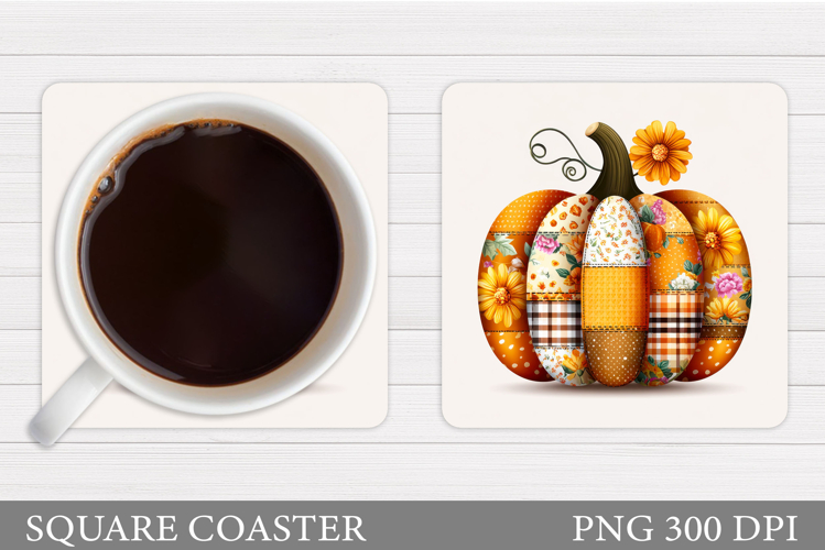 Fall Pumpkin Coaster. Fall Coaster Sublimation