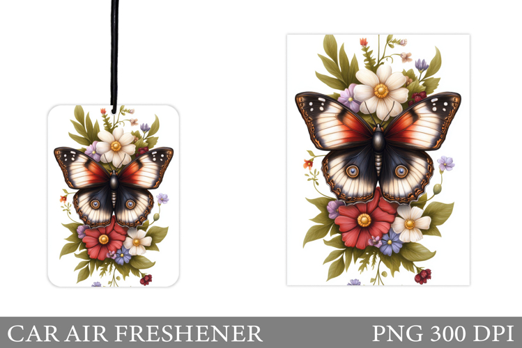 Butterfly Car Air Freshener. Car Air Freshener Sublimation
