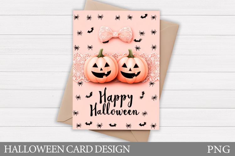 Halloween Pumpkin Card Design. Halloween Card Printable