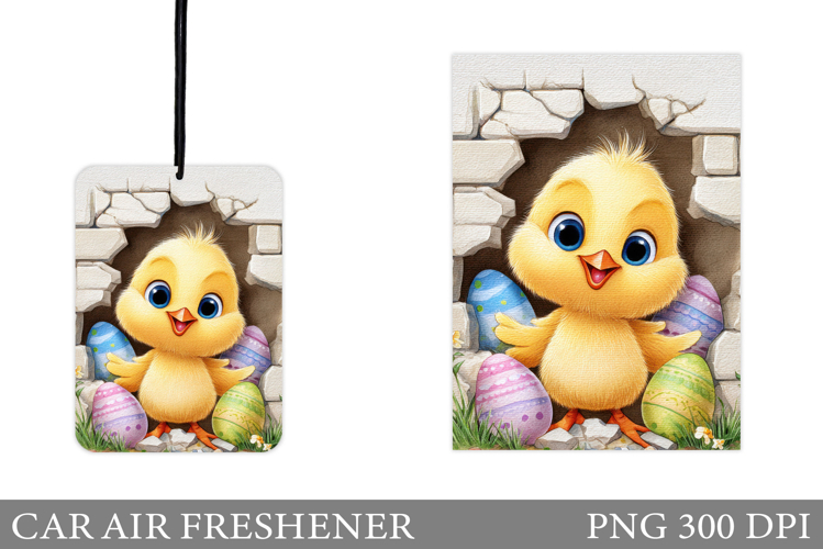 Easter Chick Car Air Freshener. Easter Car Air Freshener
