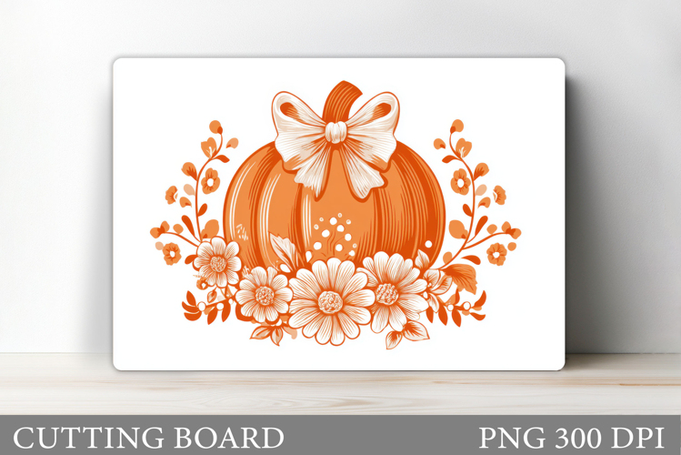 Pumpkin Cutting Board Design. Pumpkin Sublimation