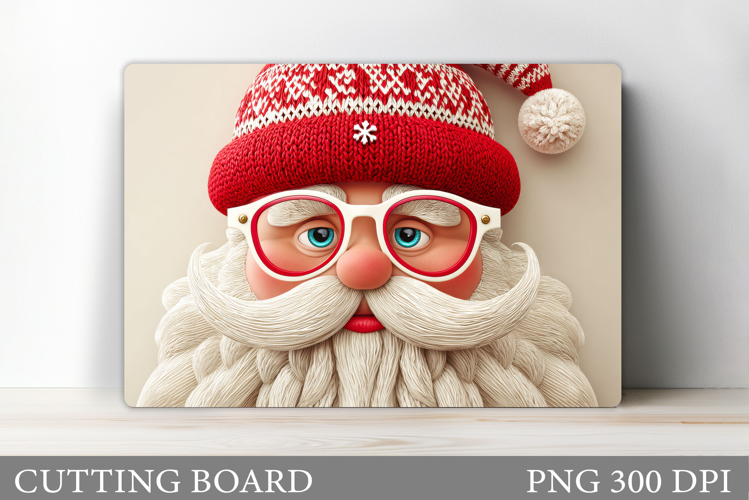 Santa Claus Cutting Board. Christmas Cutting Board
