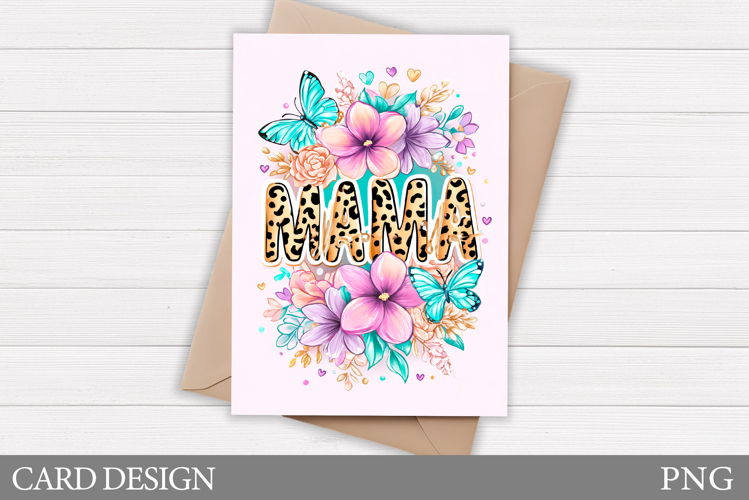 Mothers Day Card Printable. Floral Card Design