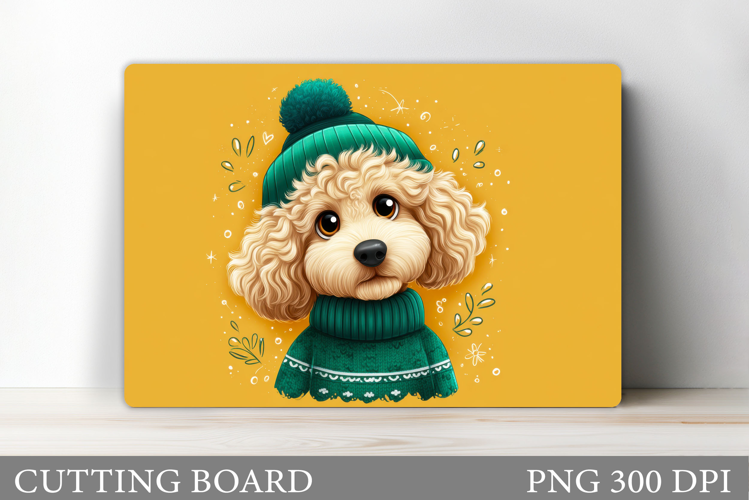 Cute Dog Cutting Board Design. Cute Dog Sublimation