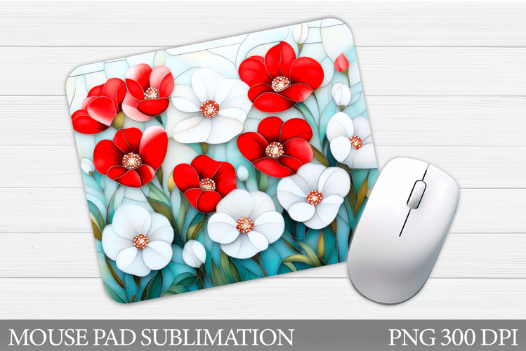 Wildflowers Mouse Pad. Flowers Mouse Pad Sublimation