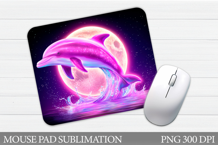 Dolphin Mouse Pad Design. Sea Mouse Pad Sublimation
