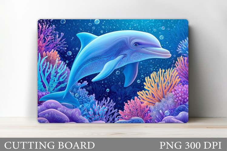 Dolphin Cutting Board Design. Dolphin Sublimation