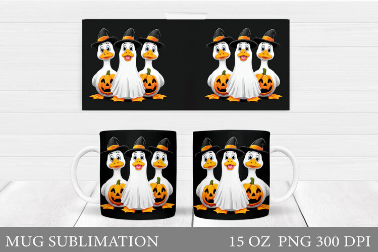 Halloween Goose Mug Design. Halloween Mug Sublimation example image 1