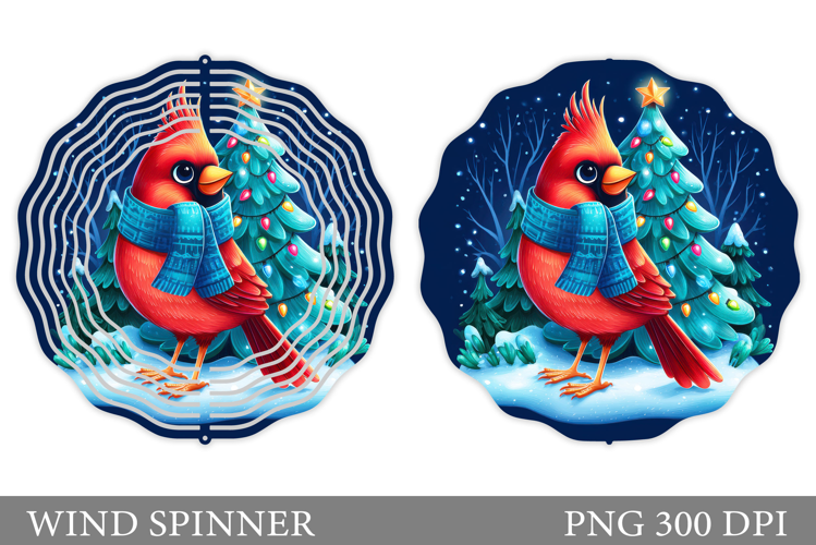 Christmas Bird Wind Spinner. Christmas Wind Spinner Design