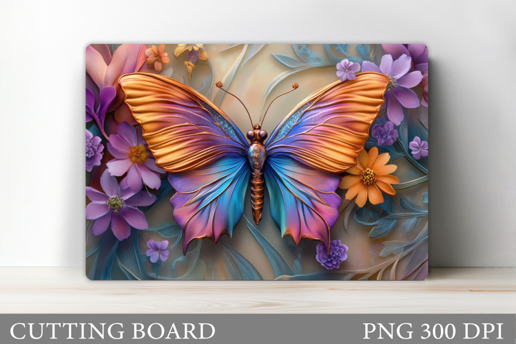 Butterfly Cutting Board Design. Butterfly Sublimation