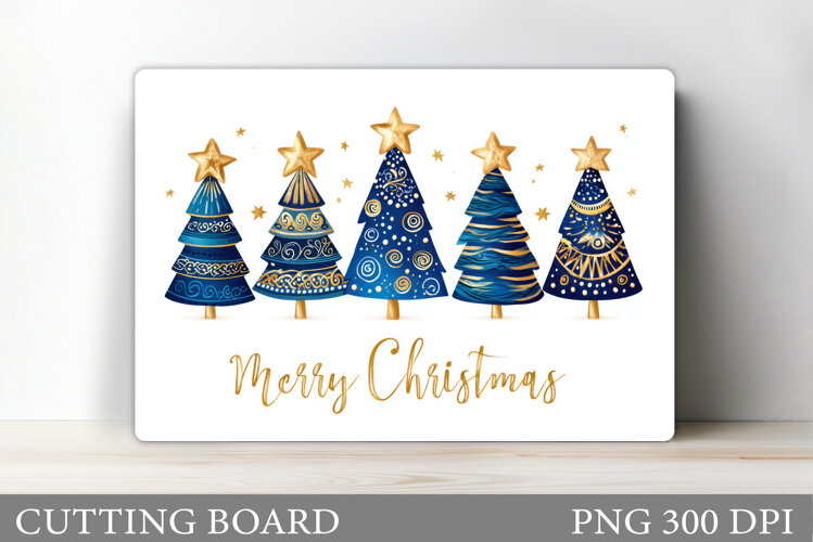 Christmas Tree Cutting Board Design. Kitchen Cutting Board example image 1