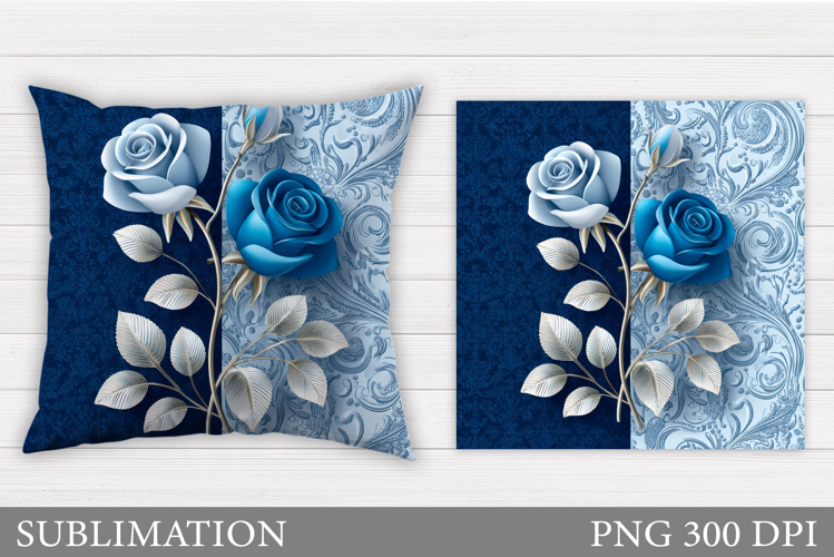Roses Pillow Sublimation. Flowers Sublimation
