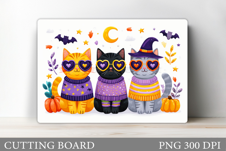 Halloween Cat Cutting Board. Halloween Cutting Board Design