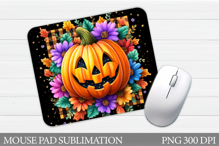 Halloween Pumpkin Mouse Pad. Halloween Mouse Pad Sublimation