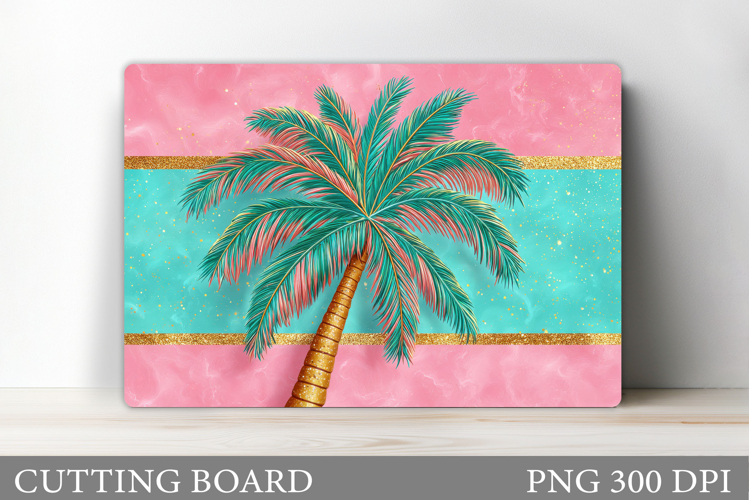 Palm Tree Cutting Board. Palm Tree Sublimation