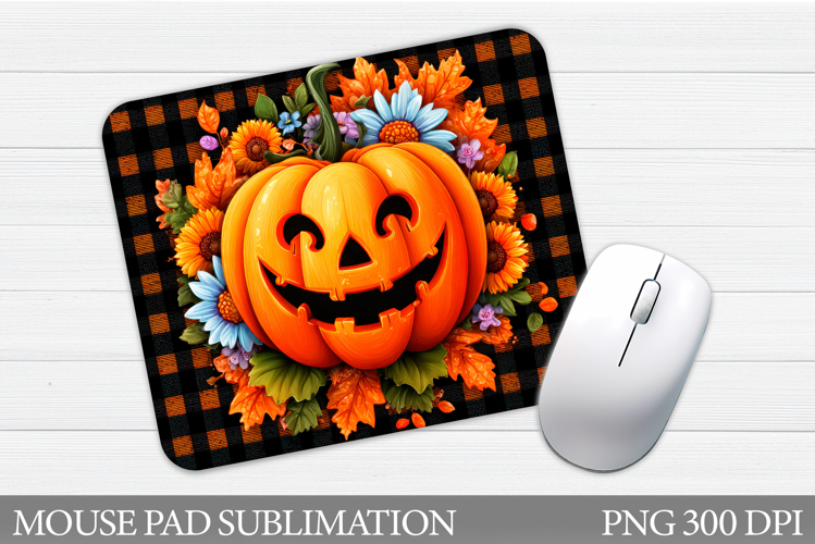 Halloween Pumpkin Mouse Pad. Halloween Mouse Pad Sublimation