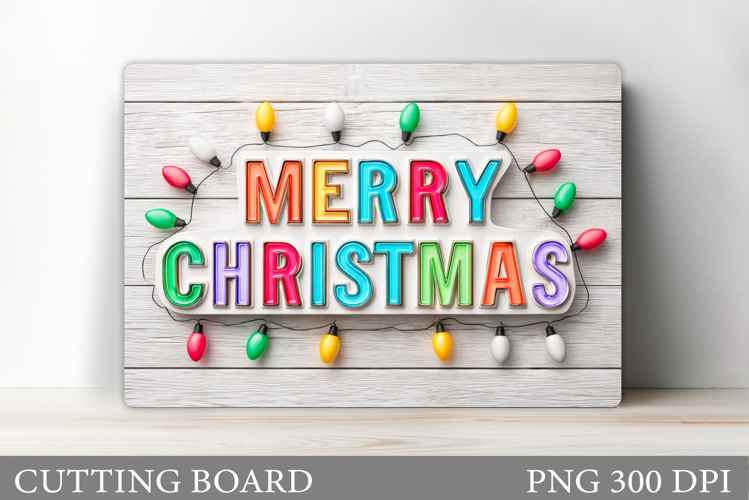 Christmas Cutting Board Design. Christmas Sublimation