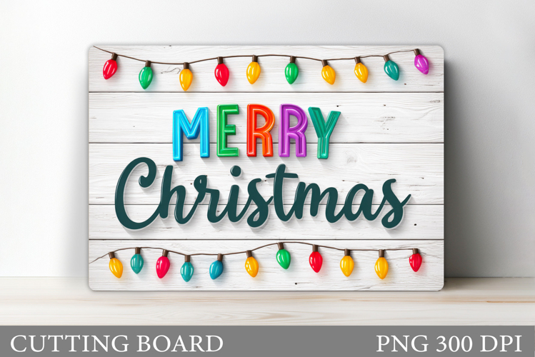 Christmas Cutting Board Design. Christmas Sublimation